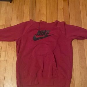 Red Nike hoodie